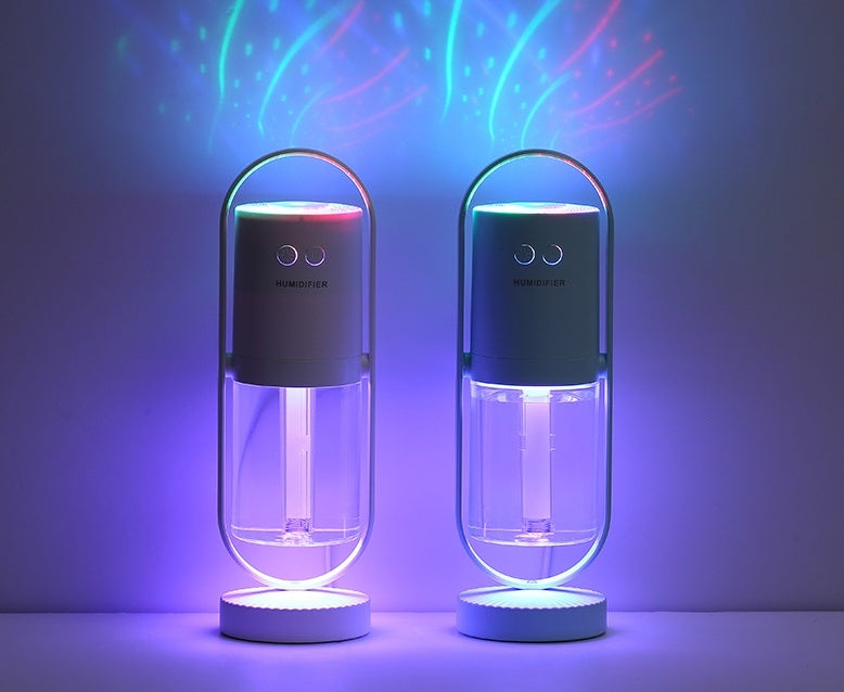 USB Mini Air Humidifier with Projection Night Light