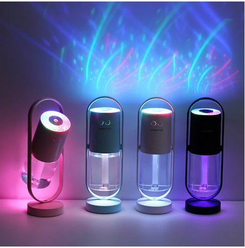 USB Mini Air Humidifier with Projection Night Light