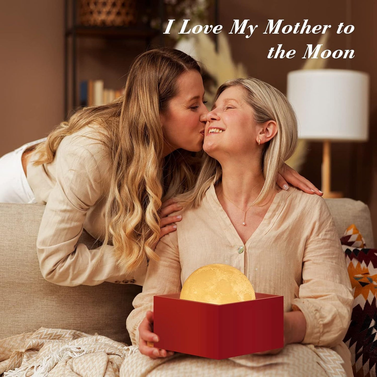 16-Color Moon Lamp LED Night Light with Stand & Remote – Creative Home Decor